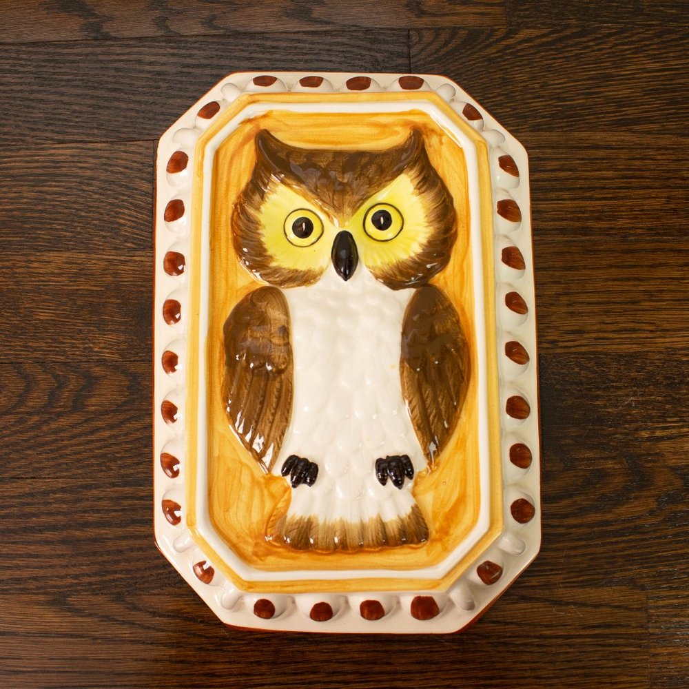 Vintage Taste Seller by Sigma Ceramic Owl Mold Wall Hanging